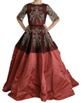 Load image into Gallery viewer, Dolce & Gabbana Elegantes kristallverziertes Seidenkleid
