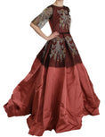 Load image into Gallery viewer, Dolce & Gabbana Elegantes kristallverziertes Seidenkleid
