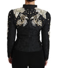 Load image into Gallery viewer, Dolce & Gabbana Elegante Schwarz Silber Barock Jacke
