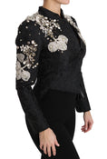 Load image into Gallery viewer, Dolce & Gabbana Elegante Schwarz Silber Barock Jacke
