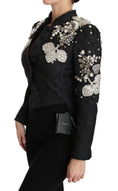 Load image into Gallery viewer, Dolce & Gabbana Elegante Schwarz Silber Barock Jacke
