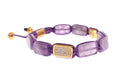 Bild in Galerie-Betrachter laden, Nialaya Schillerndes diamantvergoldetes Amethyst-Armband
