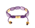 Bild in Galerie-Betrachter laden, Nialaya Schillerndes diamantvergoldetes Amethyst-Armband
