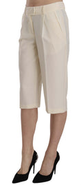 Load image into Gallery viewer, Silvian Heach Elegant straight cropped pants in cream
