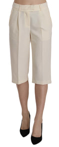 Load image into Gallery viewer, Silvian Heach Elegant straight cropped pants in cream
