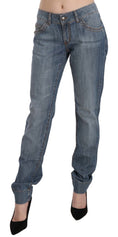 Bild in Galerie-Betrachter laden, Just Cavalli Schicke blau gewaschene Slim Fit Denim Jeans
