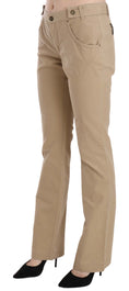 Bild in Galerie-Betrachter laden, Just Cavalli Beige Mid Waist Straight Leg Pants
