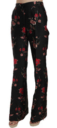 Bild in Galerie-Betrachter laden, Dolce & Gabbana Elegante Boot Cut Hose mit Blumenmuster
