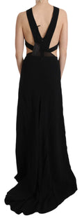 Load image into Gallery viewer, John Richmond Elegant flared maxi evening dress with crystal accents
