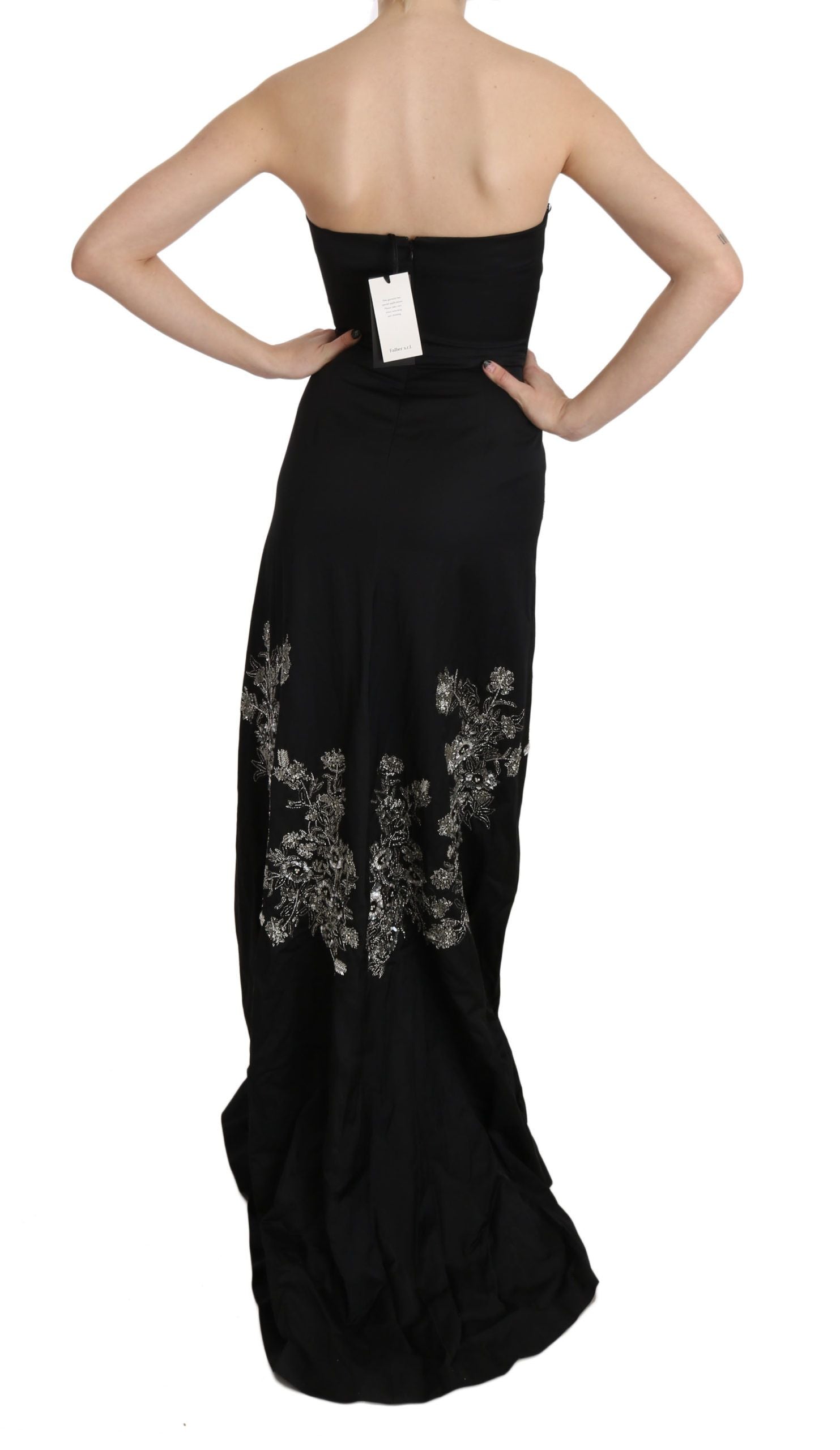 John Richmond Adorable Black Maxi Flare Dress