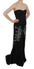 Load image into Gallery viewer, John Richmond Adorable Black Maxi Flare Dress
