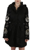 Load image into Gallery viewer, John Richmond Elegant Black Beaded Parka Jacket for Women
