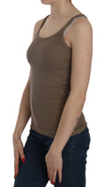 Load image into Gallery viewer, PINK MEMORIES Chic spaghetti strap top made of cotton - earthy elegance
