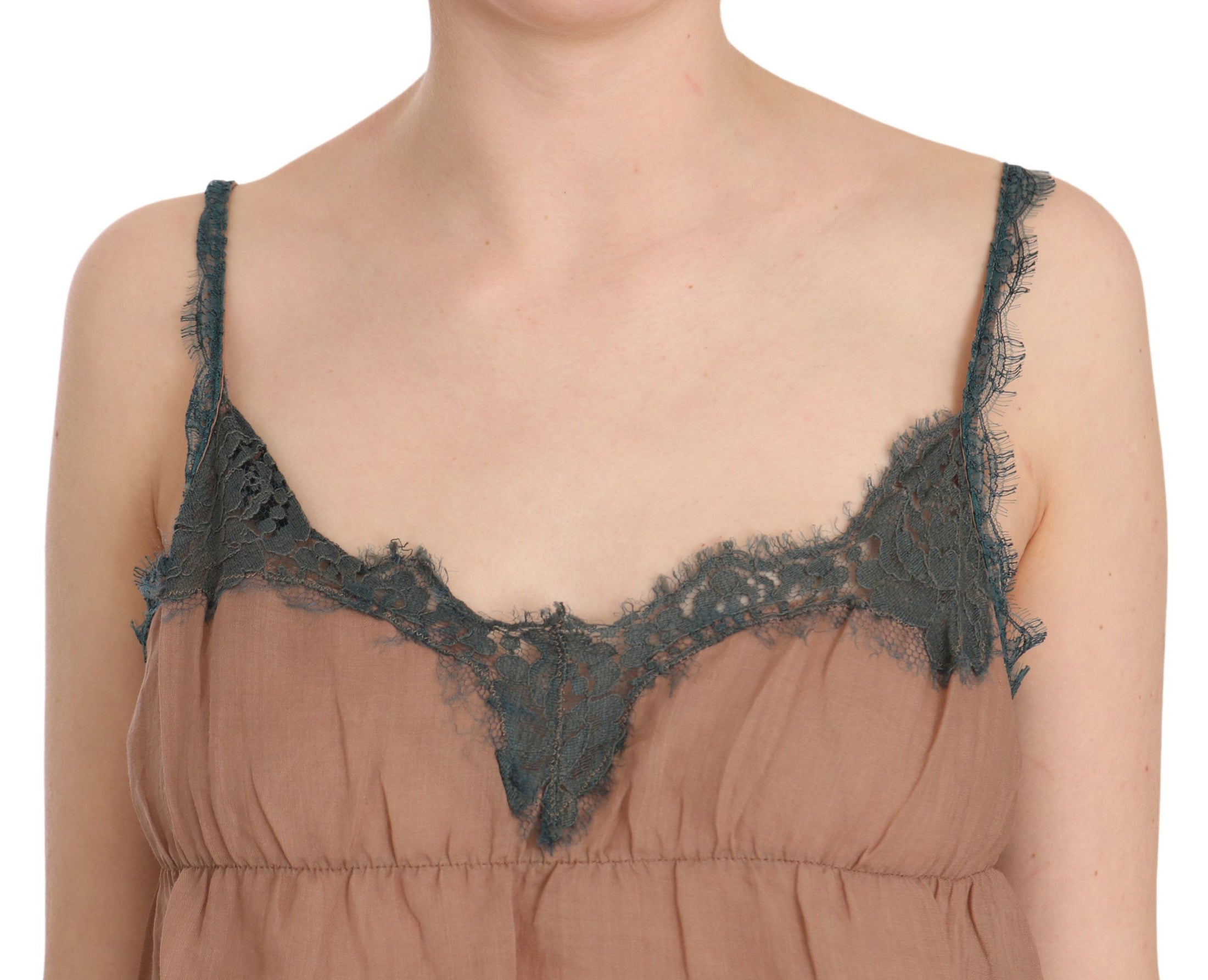 PINK MEMORIES Elegant spaghetti strap lace top