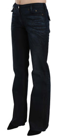 Load image into Gallery viewer, Just Cavalli Chic mid-waist straight denim trousers
