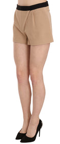 Load image into Gallery viewer, Costume National Chic beige mid-waist mini shorts
