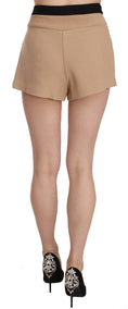 Load image into Gallery viewer, Costume National Chic beige mid-waist mini shorts
