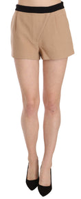 Load image into Gallery viewer, Costume National Chic beige mid-waist mini shorts
