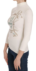 Load image into Gallery viewer, Exte Elegant white long sleeve crew neck top
