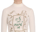 Load image into Gallery viewer, Exte Elegant white long sleeve crew neck top
