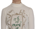 Load image into Gallery viewer, Exte Chic white printed blouse with turtleneck
