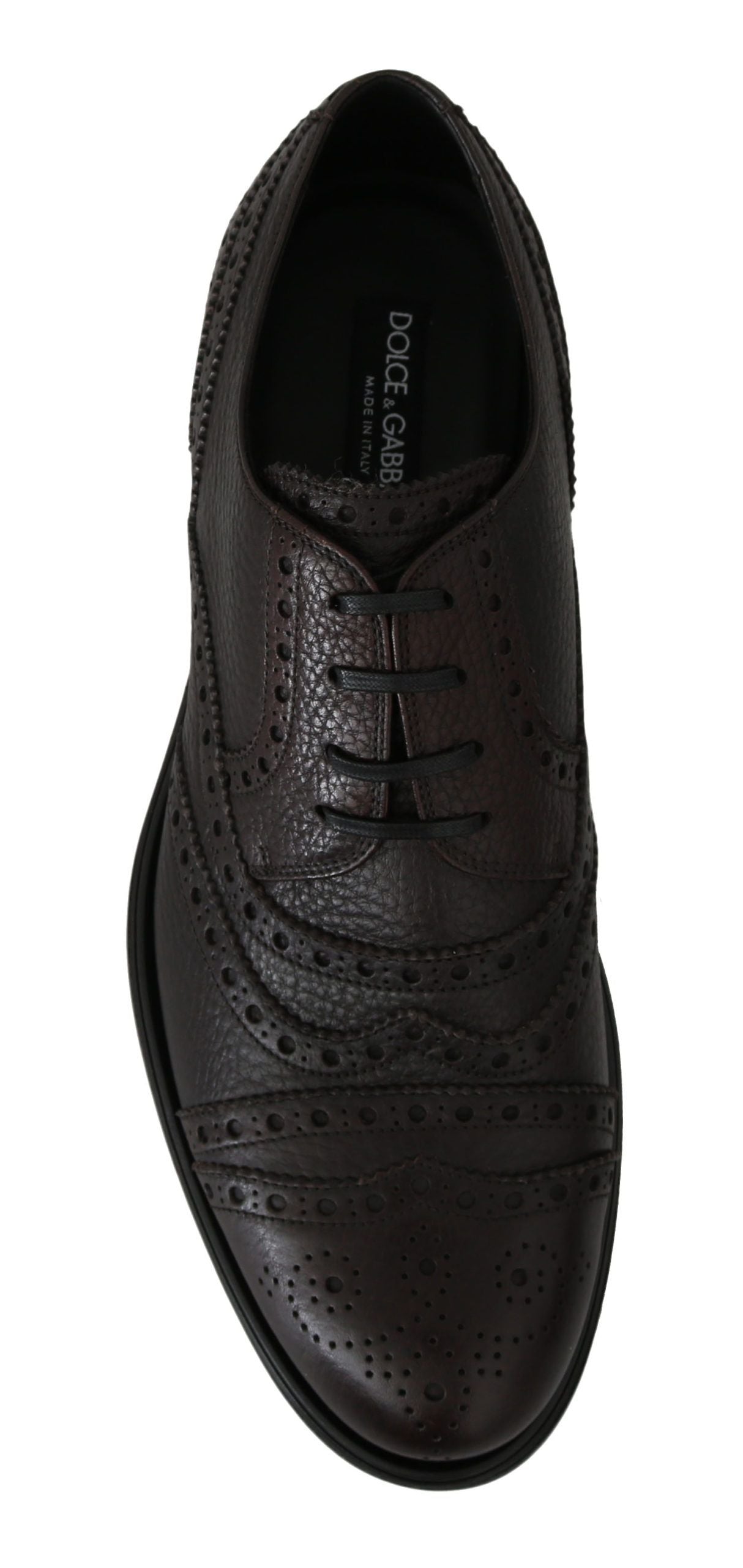 Dolce &amp; Gabbana Elegant Men's Leather Derby Dress Shoes