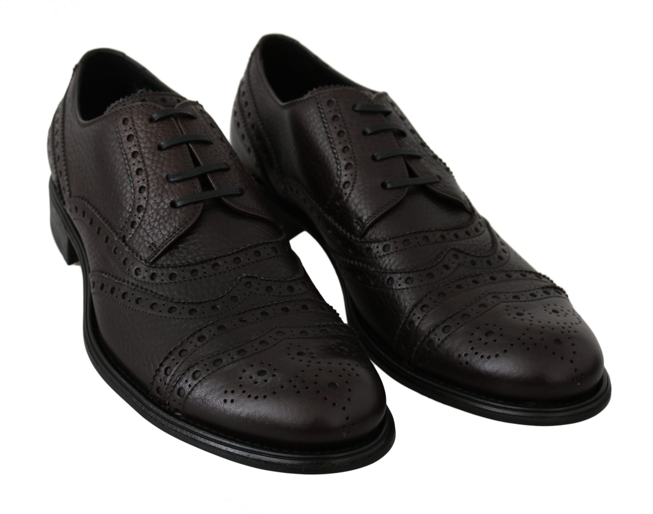 Dolce &amp; Gabbana Elegant Men's Leather Derby Dress Shoes