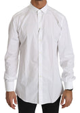 Load image into Gallery viewer, Dolce & Gabbana Elegant shirt in white cotton with a gold fit
