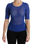 Load image into Gallery viewer, Dolce & Gabbana Elegant blue see-through blouse
