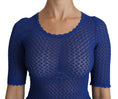 Load image into Gallery viewer, Dolce & Gabbana Elegant blue see-through blouse
