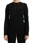 Load image into Gallery viewer, Dolce & Gabbana Elegant blouse made of black silk blend with lace
