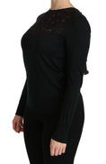 Load image into Gallery viewer, Dolce & Gabbana Elegant blouse made of black silk blend with lace
