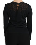 Load image into Gallery viewer, Dolce & Gabbana Elegant blouse made of black silk blend with lace
