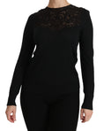 Load image into Gallery viewer, Dolce & Gabbana Elegant blouse made of black silk blend with lace
