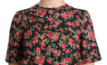 Load image into Gallery viewer, Dolce & Gabbana Elegant Black Floral Crew Neck Top
