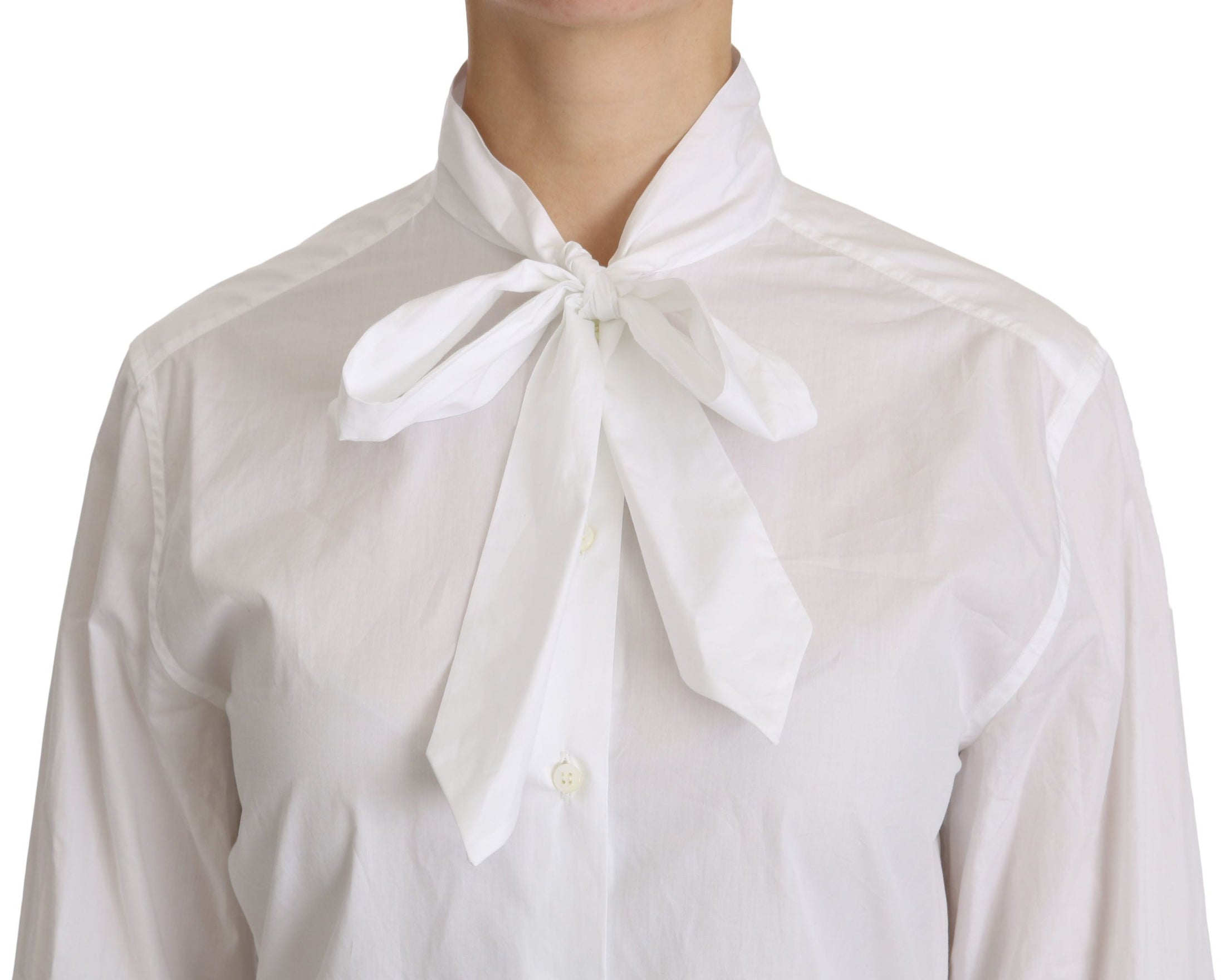 Dolce & Gabbana Elegantes weißes Poloshirt mit Rollkragen