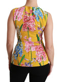 Bild in Galerie-Betrachter laden, Dolce & Gabbana Sunshine Floral Crewneck ärmellose Bluse
