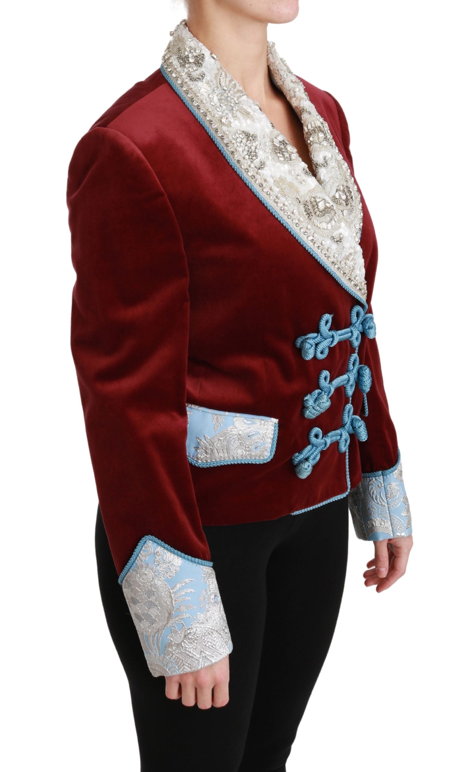 Dolce & Gabbana Opulenter roter Barock-Blazer