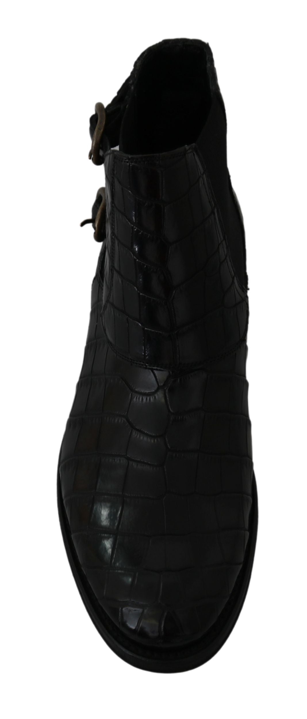 Dolce &amp; Gabbana Elegant derby brogue boots made from exotic leather