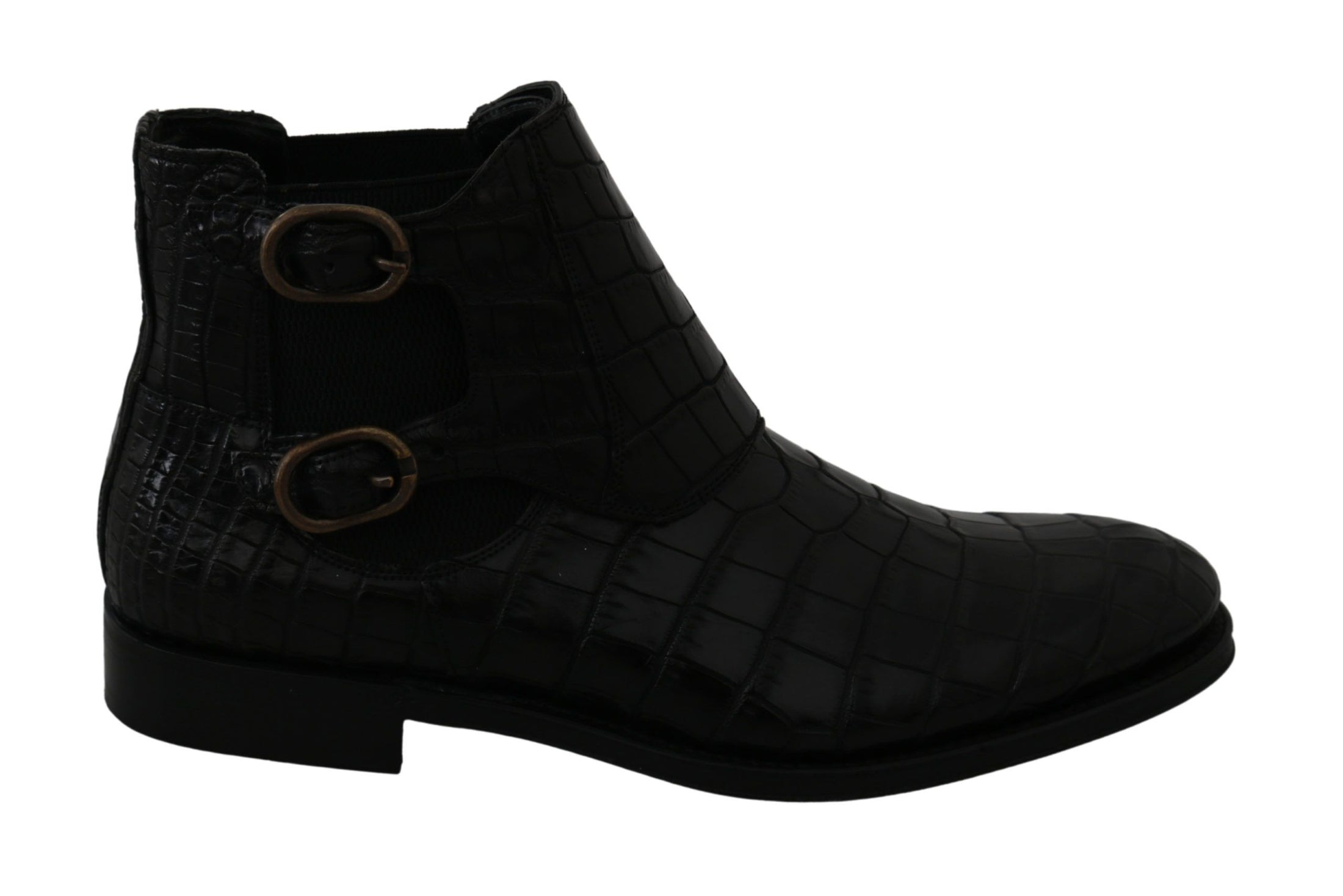 Dolce &amp; Gabbana Elegant derby brogue boots made from exotic leather