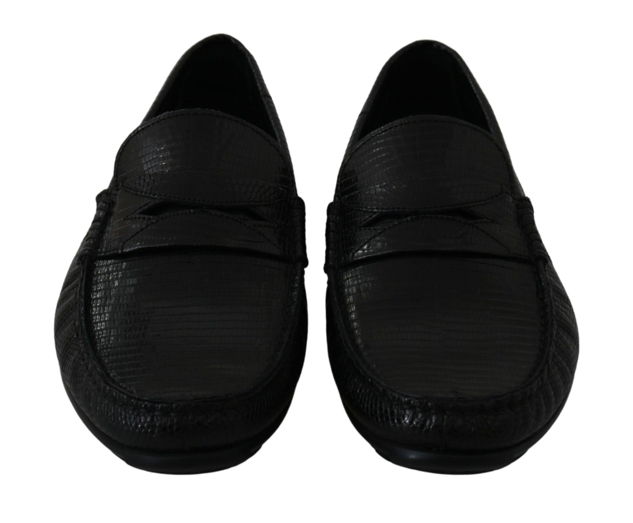 Dolce &amp; Gabbana Exquisite loafers in black lizard leather