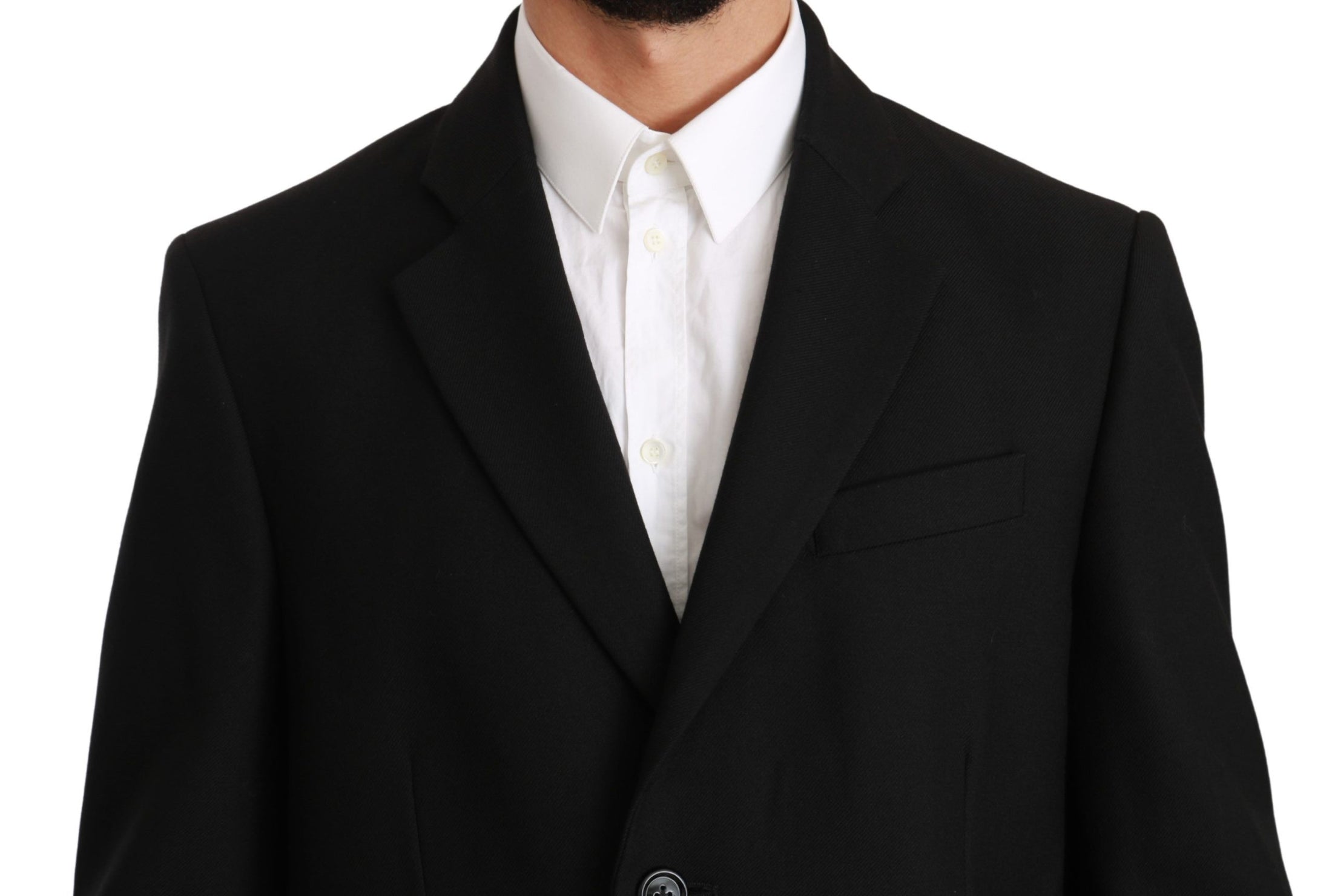 Dolce &amp; Gabbana Elegant black wool blazer for formal occasions