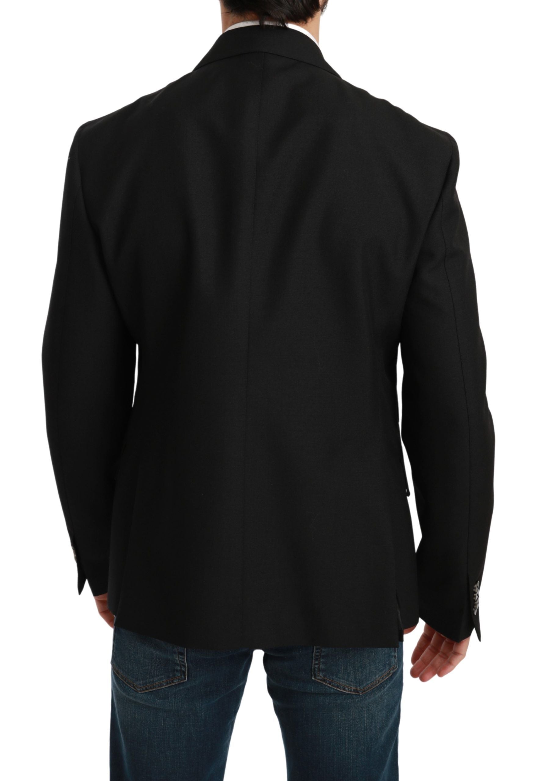 Dolce & Gabbana Eleganter Schwarzer schmal geschnittener formeller Blazer