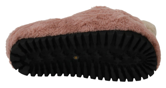 Dolce &amp; Gabbana Chic pink bear slippers from D&amp;G