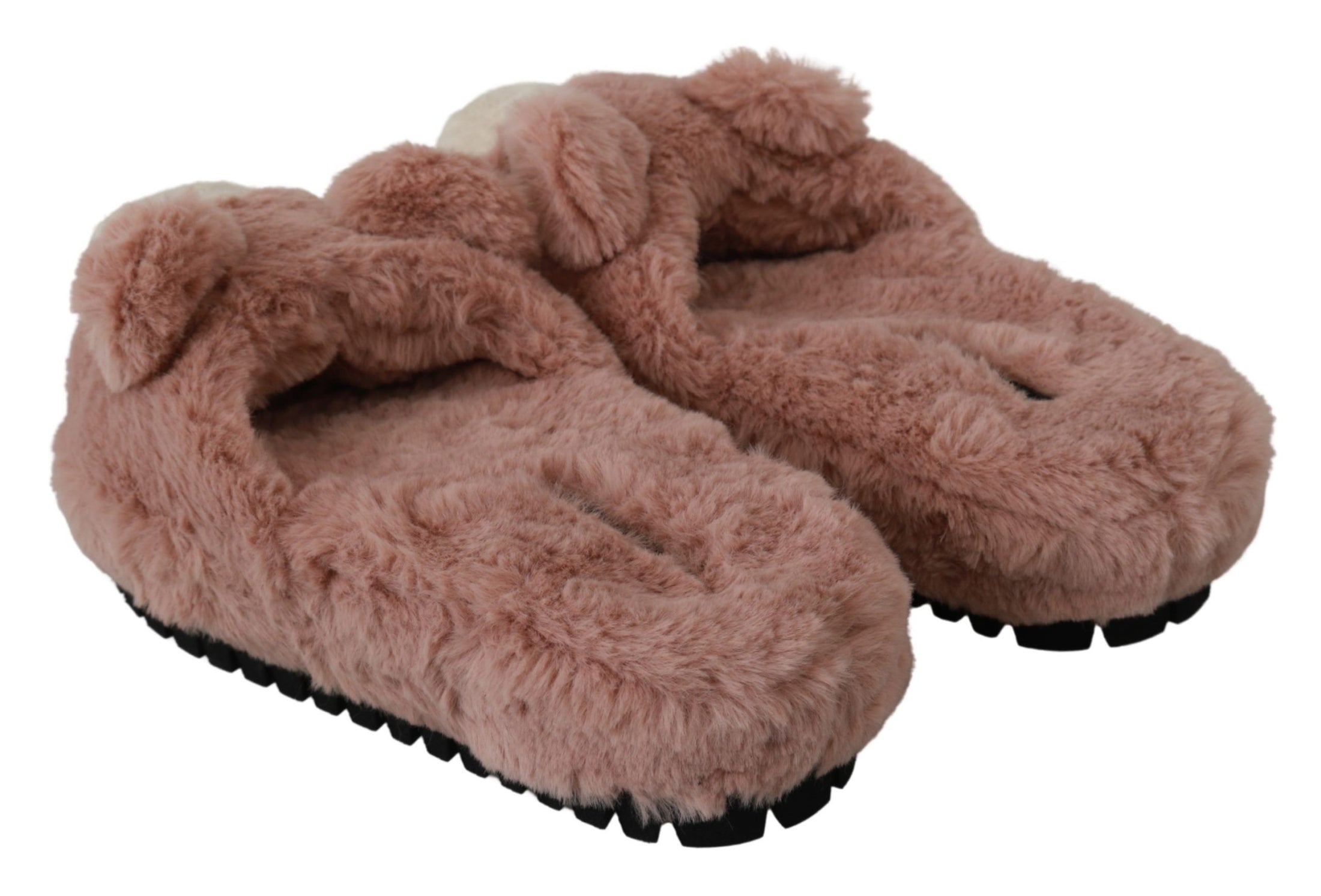 Dolce &amp; Gabbana Chic pink bear slippers from D&amp;G