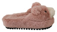 Load image into Gallery viewer, Dolce & Gabbana Chic pink bear slippers from D&G
