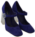 Load image into Gallery viewer, Dolce & Gabbana Elegant Purple Suede Mary Janes Pumps
