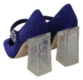 Load image into Gallery viewer, Dolce & Gabbana Elegant Purple Suede Mary Janes Pumps
