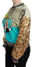 Load image into Gallery viewer, Dolce & Gabbana Chic sweater with multicolor motifs and sequins
