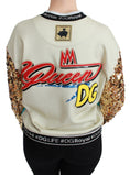 Load image into Gallery viewer, Dolce & Gabbana Chic sweater with multicolor motifs and sequins
